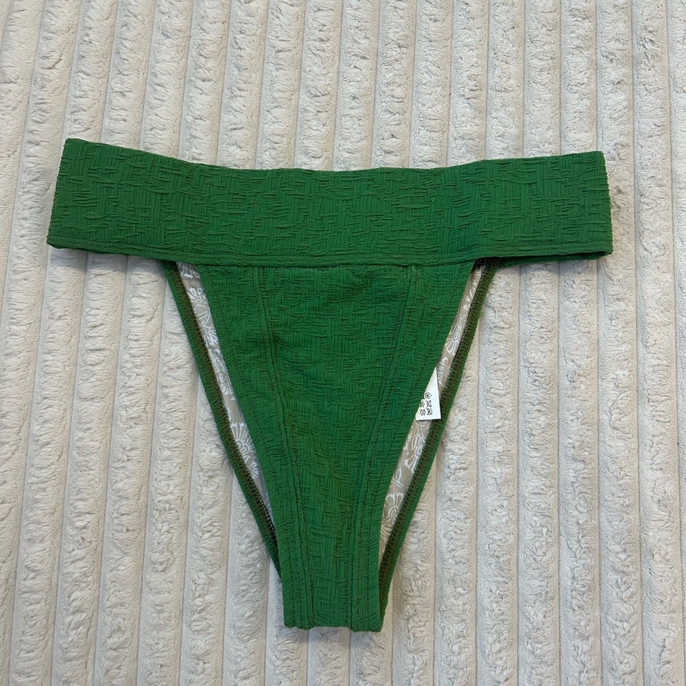 Free People Green Farrah Dylan Bikini Bottom